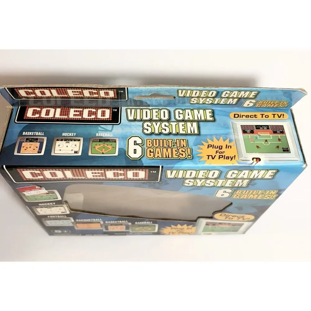 Coleco Video Game System 6 Built In Games Plug N Play TESTED Restro Gaming Sport - Picture 3 of 9